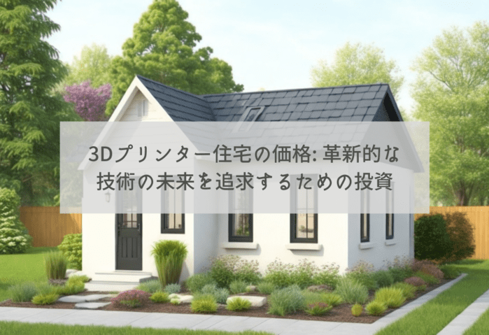 3Dプリンター住宅の価格: 革新的な技術の未来を追求するための投資